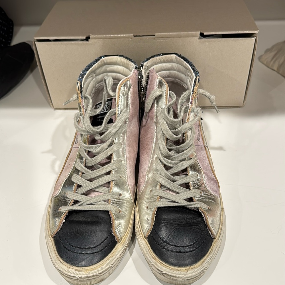 Golden goose slide high top sneakers size 39